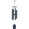 image:imageWoodstock Chimes Bells of Paradise Medium 32 Pigeon Blue Outdoor Memorial Gift Wind Chimes for Backyard Porch Garden Patio Decor Deep Tone Windchime BPMDNMBlue
