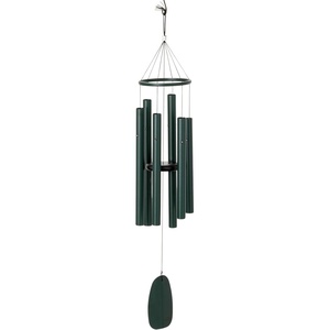 image:imageWoodstock Chimes Bells of Paradise Medium 32 Pigeon Blue Outdoor Memorial Gift Wind Chimes for Backyard Porch Garden Patio Decor Deep Tone Windchime BPMDNMGreen