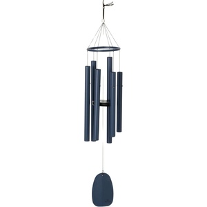 image:imageWoodstock Chimes Bells of Paradise Medium 32 Pigeon Blue Outdoor Memorial Gift Wind Chimes for Backyard Porch Garden Patio Decor Deep Tone Windchime BPMDNMBlue
