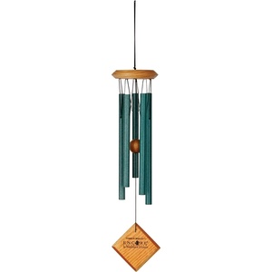 image:imageWoodstock Chimes Encore Collection Chimes of Mercury 14 Verdigris Wind Chimes for Outdoor Patio Home or Garden Dcor DCV14Verdigris
