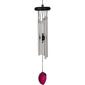 image:imageWoodstock Chimes Signature Collection Woodstock Agate Chime Small 18 Green Decor Designs Wind Chimes for Outdoor Patio Home or Garden Dcor WAGGWAGR