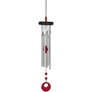 image:imageWoodstock Chimes Signature Collection Woodstock Chakra Chime 17 Aventurine Eastern Energies Wind Chimes for Outdoor Patio Home or Garden Dcor CCAVRed