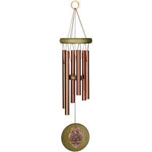 image:imageWoodstock Chimes Signature Collection Woodstock Habitats Chime 17 Green Owl Habitats and Nature Wind Chimes for Outdoor Patio Home or Garden Dcor HCGOGreen