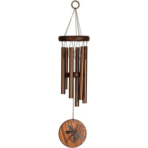 image:imageWoodstock Chimes Signature Collection Woodstock Habitats Chime Teak 17 Dragonfly Habitats and Nature Wind Chimes for Outdoor Patio Home or Garden Dcor HCTD