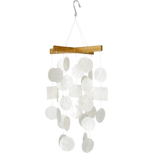 image:imageWoodstock Wind Chimes for Outside Outdoor Dcor Garden and Patio Decor Patina Green Capiz Wind Chime 21 C208C128