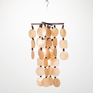 image:imageWoodstock Wind Chimes for Outside Outdoor Dcor Garden and Patio Decor Patina Green Capiz Wind Chime 21 C208C207
