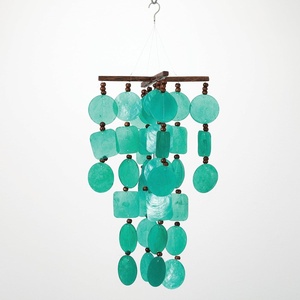 image:imageWoodstock Wind Chimes for Outside Outdoor Dcor Garden and Patio Decor Patina Green Capiz Wind Chime 21 C208C208