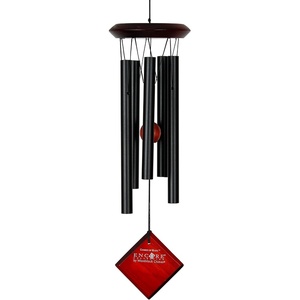 image:imageWoodstock Wind Chimes of Mars Chime for Outside 17 Bronze Small Light Sound Wind Chime Dcor for Outdoor Garden Patio Porch Encore CollectionBlack
