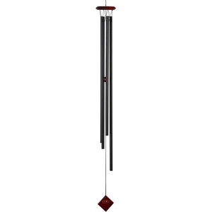 image:imageWoodstock Wind Chimes of Saturn Wind Chimes for Outside 47 Black Large Deep Tone Wind Chime Dcor for Outdoor Garden Patio Porch Encore CollectionBlack