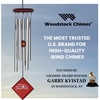 image:imageWoodstock Chimes Encore Collection Chimes of Mercury 14 Silver Mercury Wind Chimes for Outdoor Patio Home or Garden Dcor DCS14
