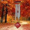 image:imageWoodstock Chimes Encore Collection Chimes of Mercury 14 Silver Mercury Wind Chimes for Outdoor Patio Home or Garden Dcor DCS14