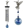 image:imageWoodstock Chimes Signature Collection Crystal Hummingbird Chime 18 Decor Designs Wind Chimes for Outdoor Patio Home or Garden Dcor WFHU