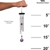 image:imageWoodstock Chimes Signature Collection Woodstock Chakra Chime 17 Amethyst Eastern Energies Wind Chimes for Outdoor Patio Home or Garden Dcor CCAM