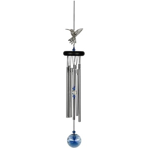 image:imageWoodstock Chimes Signature Collection Crystal Hummingbird Chime 18 Decor Designs Wind Chimes for Outdoor Patio Home or Garden Dcor WFHU