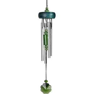 image:imageWoodstock Chimes Signature Collection Gem Drop Chime 10 Shamrock Dcor Designs  Small Chimes Wind Chimes for Outdoor Patio Home or Garden Dcor GEMSHGEMSH
