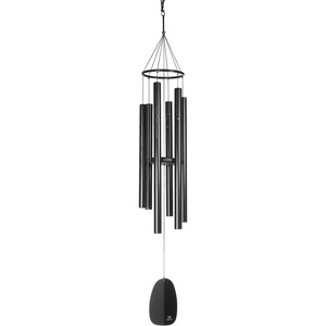 image:imageWoodstock Chimes Signature Collection Windsinger Chimes of Orpheus 54 Black Wind Chimes for Outdoor Patio Home or Garden Dcor WWOB
