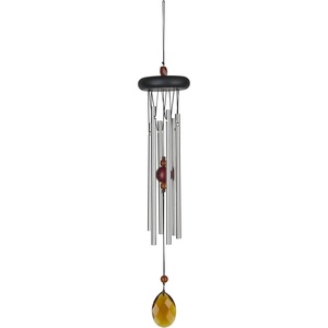 image:imageWoodstock Chimes Signature Collection Woodstock Chakra Chime 17 Amber Eastern Energies Wind Chimes for Outdoor Patio Home or Garden Dcor CCAB