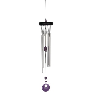 image:imageWoodstock Chimes Signature Collection Woodstock Chakra Chime 17 Amethyst Eastern Energies Wind Chimes for Outdoor Patio Home or Garden Dcor CCAM