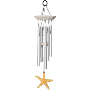 image:imageWoodstock Chimes Signature Collection Woodstock Seashore Chime 14 Sea Star Decor Designs  Coastal Gifts Wind Chimes for Outdoor Patio Home or Garden Dcor SST