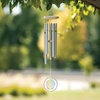 image:imageWoodstock Wind Chimes for Outside Garden Patio Porch and Outdoor Decor 22 Silver Woodstock Coastal Wind Chimes Glass Sea Shell WCGSS