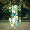 image:imageWoodstock Wind Chimes for Outside Garden Patio Porch and Outdoor Decor 27 Moonlit Moonlit Bay Capiz Wind Chimes C301