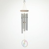image:imageWoodstock Wind Chimes for Outside Garden Patio Porch and Outdoor Decor 22 Silver Woodstock Coastal Wind Chimes Glass Sea Horse WCGSH
