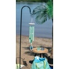 image:imageWoodstock Wind Chimes Margaritaville Seaglass Windchime 24 Inch Outdoor Chime Decor for Patio Garden Porch with Silver Tubes Resin and Seaglass Clapper Tuned to Margaritaville NotesMint Green