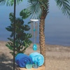 image:imageWoodstock Wind Chimes Margaritaville Seaglass Windchime 24 Inch Outdoor Chime Decor for Patio Garden Porch with Silver Tubes Resin and Seaglass Clapper Tuned to Margaritaville NotesSilver