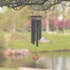 image:imageWoodstock Wind Chimes of Pluto Wind Chimes for Outside 27 BlackTeak Small Light Sound Wind Chime Dcor for Outdoor Garden Patio Porch Encore Collection