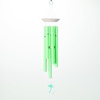 image:imageWoodstock Wind Chimes Margaritaville Seaglass Windchime 24 Inch Outdoor Chime Decor for Patio Garden Porch with Silver Tubes Resin and Seaglass Clapper Tuned to Margaritaville NotesMint Green
