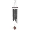 image:imageWoodstock Wind Chimes of Pluto Wind Chimes for Outside 27 BlackTeak Small Light Sound Wind Chime Dcor for Outdoor Garden Patio Porch Encore Collection
