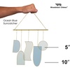 image:imageWoodstock Chimes Stained Glass Suncatcher Desert Sun 265 Outdoor Memorial Gift Wind Chimes for Backyard Porch Garden Patio Hanging Window Dcor Gift SCDSOcean Blue