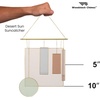 image:imageWoodstock Chimes Stained Glass Suncatcher Desert Sun 265 Outdoor Memorial Gift Wind Chimes for Backyard Porch Garden Patio Hanging Window Dcor Gift SCDSDesert Sun