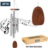 image:imageWoodstock Chimes Signature Collection Spanish Romance Chime 37 Silver Wind Chimes for Outdoor Patio Home or Garden Dcor ADSR
