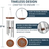 image:imageWoodstock Chimes Signature Collection Woodstock Habitats Chime 17 Silver Teak Tree of Life Wind Chimes for Outdoor Patio Home or Garden Decor HCTT