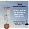 image:imageWoodstock Chimes Signature Collection Woodstock Habitats Chime 17 Silver Teak Tree of Life Wind Chimes for Outdoor Patio Home or Garden Decor HCTT