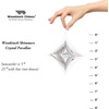 image:imageWoodstock Chimes Woodstock Rainbow Makers Collection Woodstock Shimmers Crystal 5 Star Crystal Shimmers Shimmers for Outdoor Patio Home or Garden Dcor SHCSSHCP