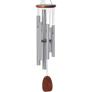 image:imageWoodstock Chimes Signature Collection Spanish Romance Chime 37 Silver Wind Chimes for Outdoor Patio Home or Garden Dcor ADSR