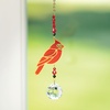 image:imageWoodstock Chimes Sun Catcher Crystal Dreams 4 Cardinal Crystal Suncatcher Red Bird Hanging Window Prism for Indoor Kitchen Office Gifts Rearview Car Mirror Dcor Rainbow Makers Collection