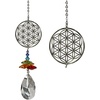 image:imageWoodstock Chimes Woodstock Rainbow Makers Collection Crystal Fantasy 45 Flower of Life Crystal Fantasies Crystal Suncatchers for Outdoor Patio Home or Garden Dcor CFFLFlower of Life