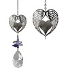 image:imageWoodstock Chimes Woodstock Rainbow Makers Collection Crystal Fantasy 45 Flower of Life Crystal Fantasies Crystal Suncatchers for Outdoor Patio Home or Garden Dcor CFFLWinged Heart