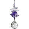 image:imageWoodstock Chimes Woodstock Rainbow Makers Collection Crystal Sunrise Cascade 3 Pink Crystal Cascades Crystal Suncatchers for Outdoor Patio Home or Garden Dcor CCSPPurple
