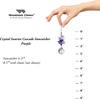 image:imageWoodstock Chimes Woodstock Rainbow Makers Collection Crystal Sunrise Cascade 3 Pink Crystal Cascades Crystal Suncatchers for Outdoor Patio Home or Garden Dcor CCSPPurple