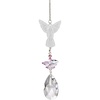 image:imageWoodstock Chimes Sun Catcher Crystal Fantasy 45 Angel Crystal Suncatcher Pink Hanging Window Prism for Indoor Kitchen Office Gifts Rearview Car Mirror Dcor Rainbow Makers CollectionAngel