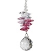 image:imageWoodstock Chimes Woodstock Rainbow Makers Collection Crystal Sunrise Cascade 3 Pink Crystal Cascades Crystal Suncatchers for Outdoor Patio Home or Garden Dcor CCSPPink