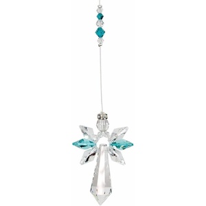 image:imageWoodstock Chimes Crystal Guardian Angel Suncatcher 2Inches Blue Zircon