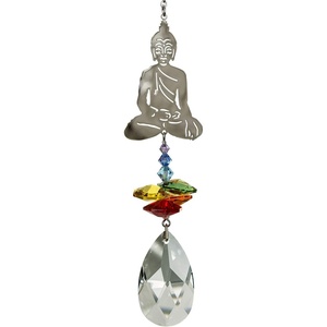 image:imageWoodstock Chimes Rainbow Makers Collection Crystal Fantasy 45 Buddha Crystal Fantasies Crystal Suncatchers for Outdoor Patio Home or Garden Dcor CFBD