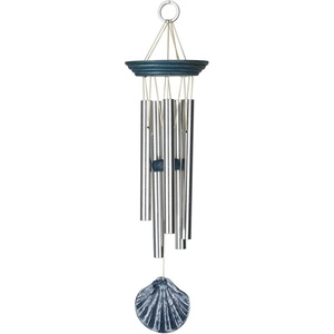 image:imageWoodstock Chimes Seashore Chime Scallop Shell Hanging Decor Coastal Gifts Wind Chimes for Outdoor Patio Home or Garden DcorScallop