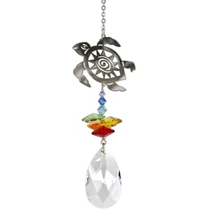 image:imageWoodstock Chimes Sun Catcher Crystal Fantasy 45 Turtle Crystal Suncatcher Rainbow Hanging Window Prism for Indoor Kitchen Office Gifts Rearview Car Mirror Dcor Rainbow Makers CollectionTurtle