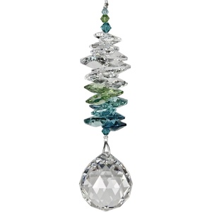 image:imageWoodstock Chimes Sun Catcher Crystal Grand Cascade 45 Green Cascading Suncatcher Hanging Window Prism for Indoor Kitchen Office Gifts Rearview Car Mirror Dcor Rainbow Makers Collection CCGG